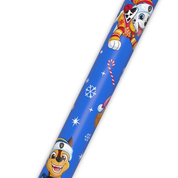 Hallmark Wrapping Paper Paw Patrol Winter Fun 25 sq ft Holiday Gift - Picture 6 of 6